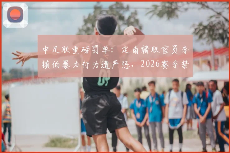 中足联重磅罚单:定南赣联官员李镇伯暴力行为遭严惩,2026赛季禁赛7个月并罚款11万元